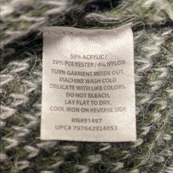 Cardigan Cabincore Gorpcore Camo Modern Canvas Open Front Pockets Green Medium - Picture 5 of 7